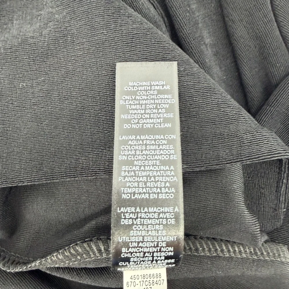 Chico's‎ Cardigan Womens 0P Black Travelers Open Front 3/4 Sleeve Jacket Petite